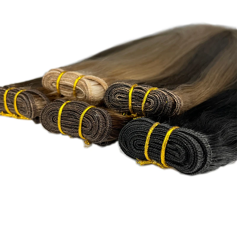 Wholesale Price Remy Platinum Blonde Hair, Machine Weft Human Hair, Russian Double Wefted Cuticle Aligned Weft Hair