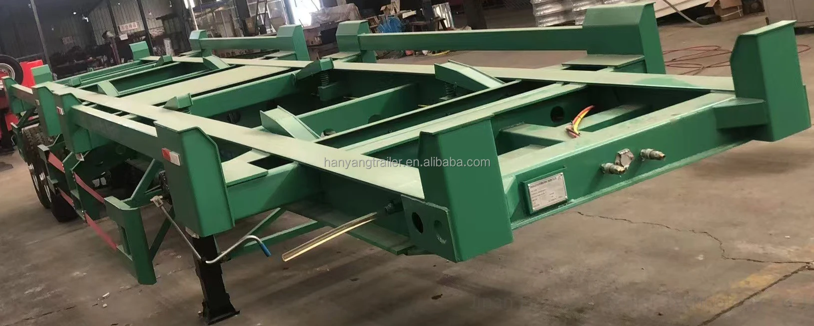 20Ft To 40Ft Skeletal Container Chassis Skeleton Semi Trailer