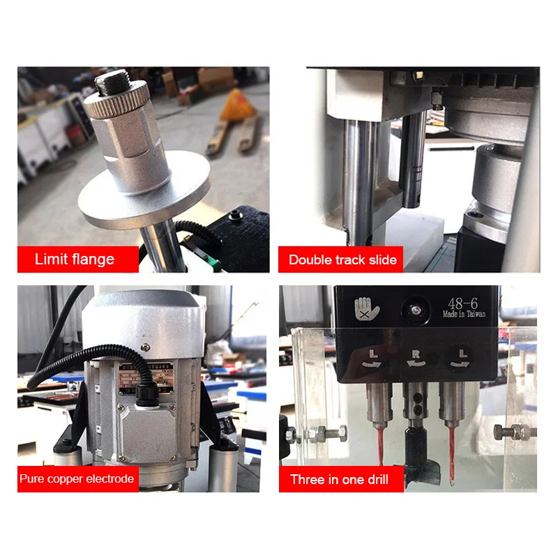 high quality double head wood door lock hole drilling machine double end boring cabinet making machine