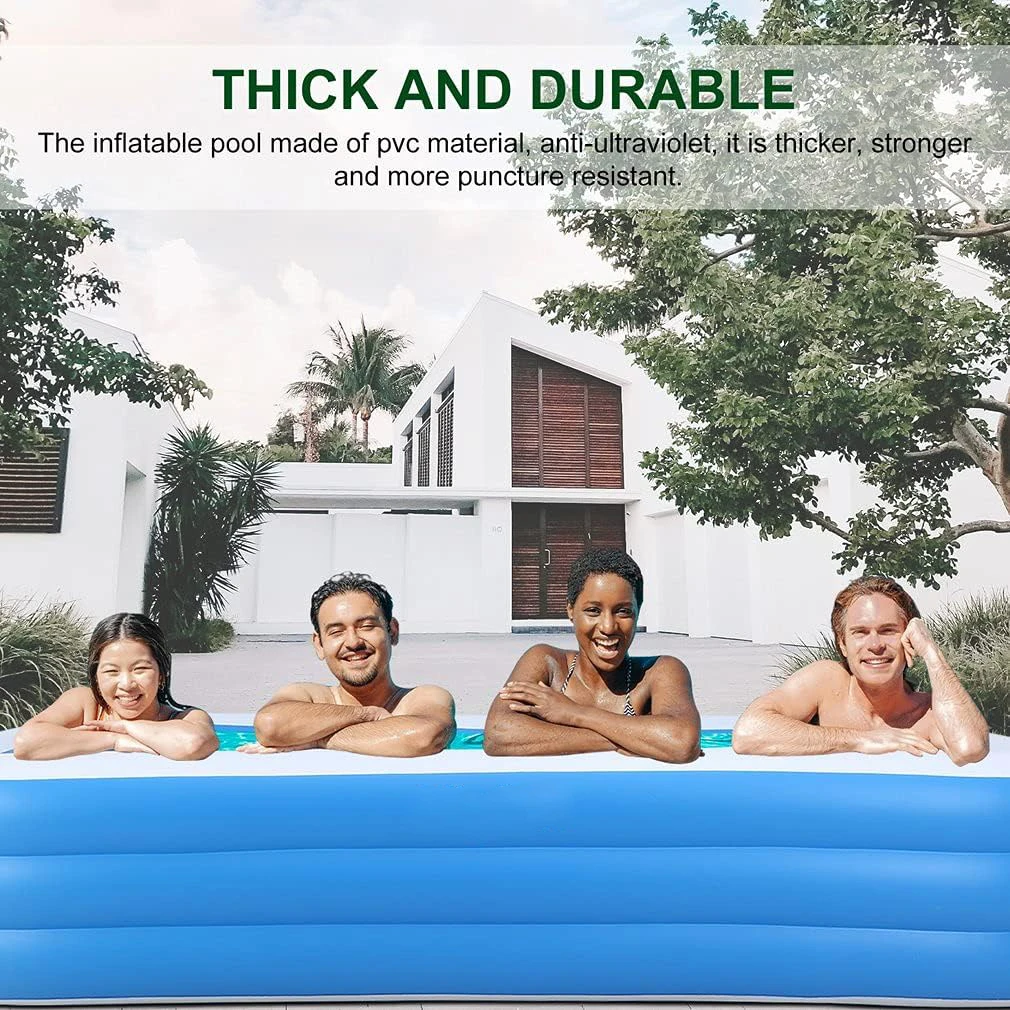 New Design Thickened Kids Swimming Pool Garden Backyard Lounge Pool Outdoor Big Inflatable Family Swimming Pool For Kids