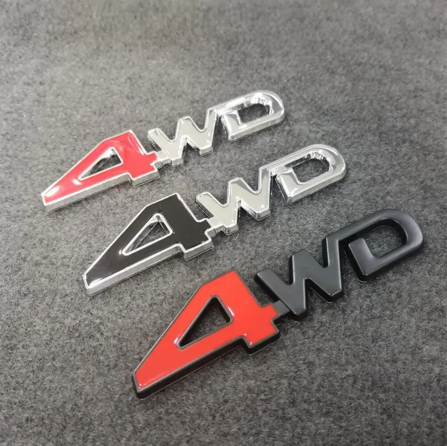 4WD Four wheel drive Car sticker Logo Emblem Badge Decals Car Styling Accessories