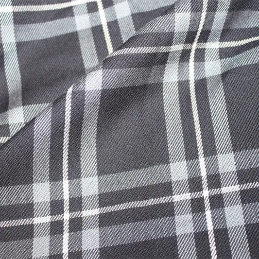 New 100% Acrylic Grid Textile Rip Stop Style Yarn Dyed Cloth Checks Dust Coat Jacket Blouse Fabric