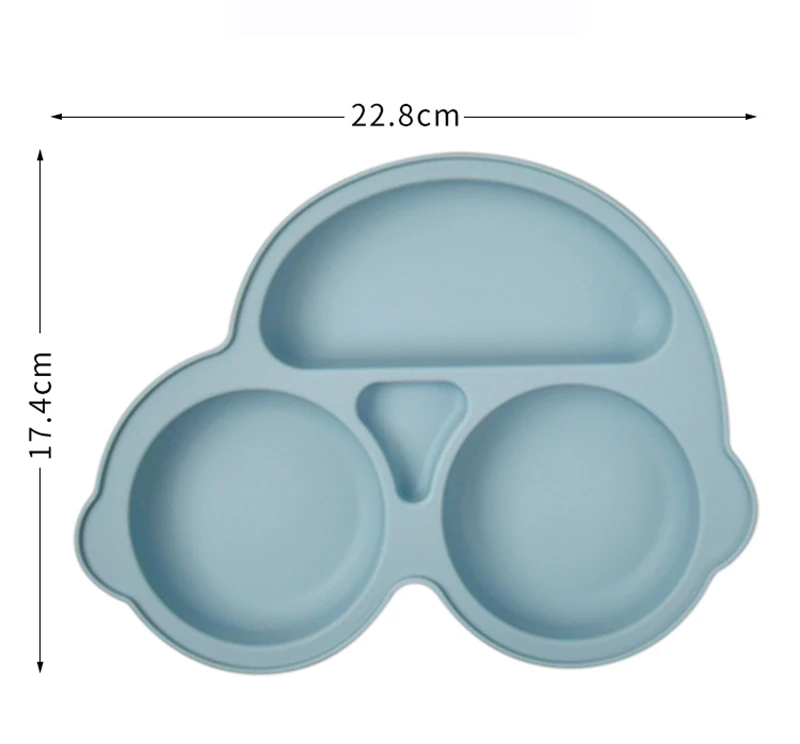 Children Tableware Silicone Baby Suction Bowls Spoon Plates Babies Silicon Food Feeding Set