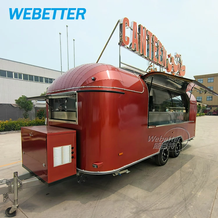 WEBETTER полностью оборудованные прицепы для барбекю реморк Foodtruck мобильная пицца кофе фаст-фуд грузовик продажи в США