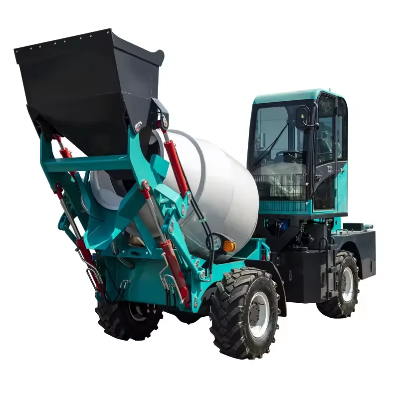 Chinese Concrete Mixer Portable Mixing Cement Self Loading Concrete Mixer Truck Easy Driving Concrete Mixer Car Output 1.5m3