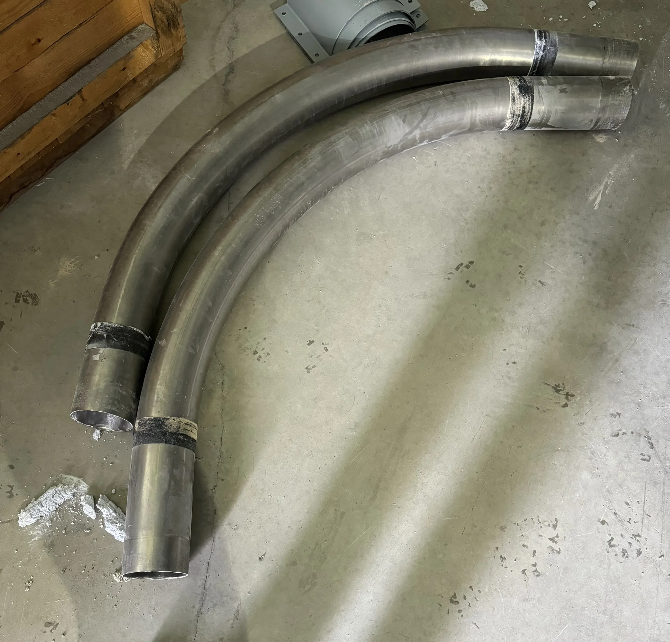 Stainless Steel  304 Pipe Fittings 90 Degree CLR Sweeping Bend with Straight End