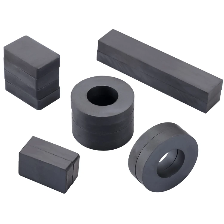 Ferrite Magnet Manufacturers Custom Ring Round Bar Ferrite Magnets Motor Speaker Generator