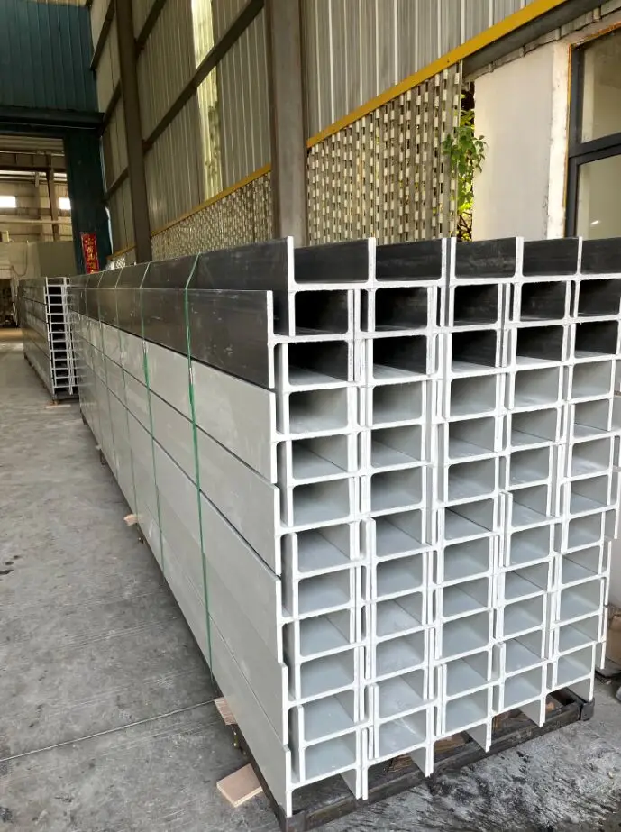 Высокопрочная лучевая H-образная I-образная антикоррозийная изоляция длительный срок службы FRP Стекловолоконная конструкция