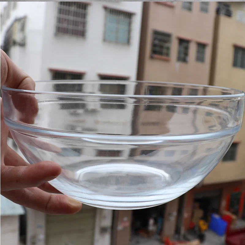 Wholesale special price transparent glass salad bowl hotel hand washing tea cup pudding dessert bowl small facial mask bowl