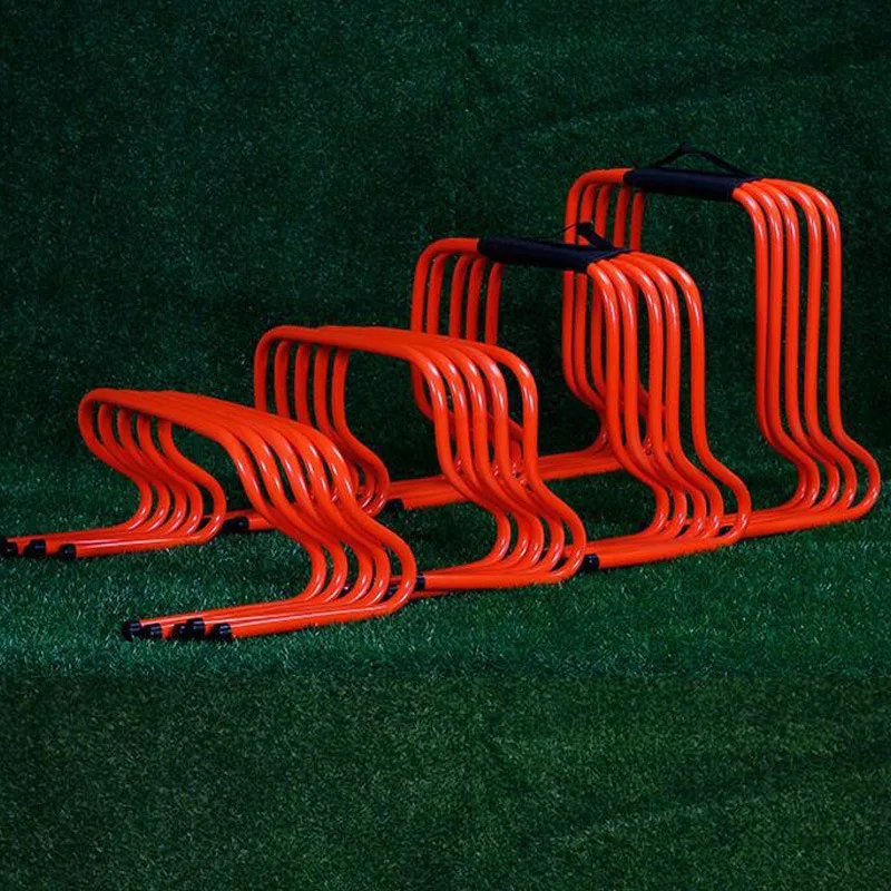 Wholesale 15CM 23CM 30CM 40CM 50CM football training Hurdles Portable Soccer Running Training Speed Agility Hurdles