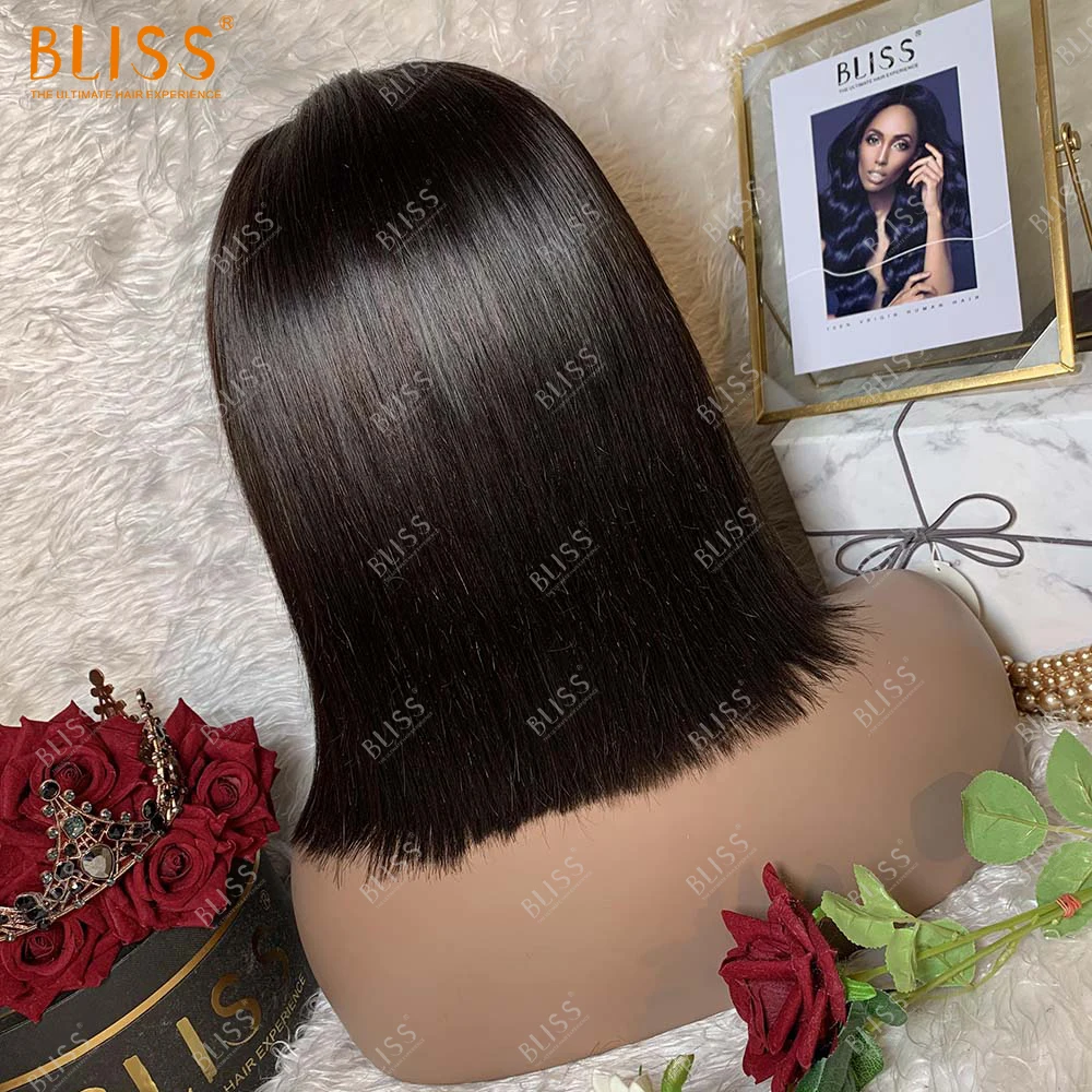 Bliss 4X4 Lace Closure Wholesale Short Bob Wigs Brazilian Human Hair Lace Front Cheap Short Bob Human Hair Wigs For Black Women