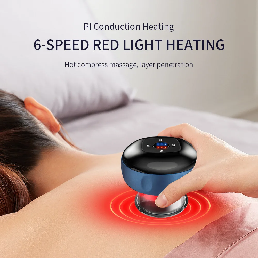 12 Levels Electric Vacuum Cupping Intelligent Breathing Negative Pressure Massager  (Multicolor)