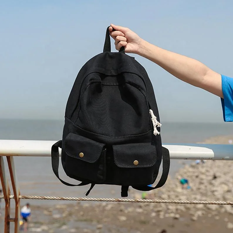 
mochilas New Arrival Canvas Girl Leisure College School Backpack student Bags For Teenager Boys Girls Backpacks fashion Korean Harajuku 