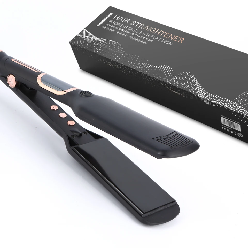Private Label Customize Professional Hair Straightener MCH Fast Heater Hair Flat Iron Brazil Keratin Hair Straightener Flat Iron