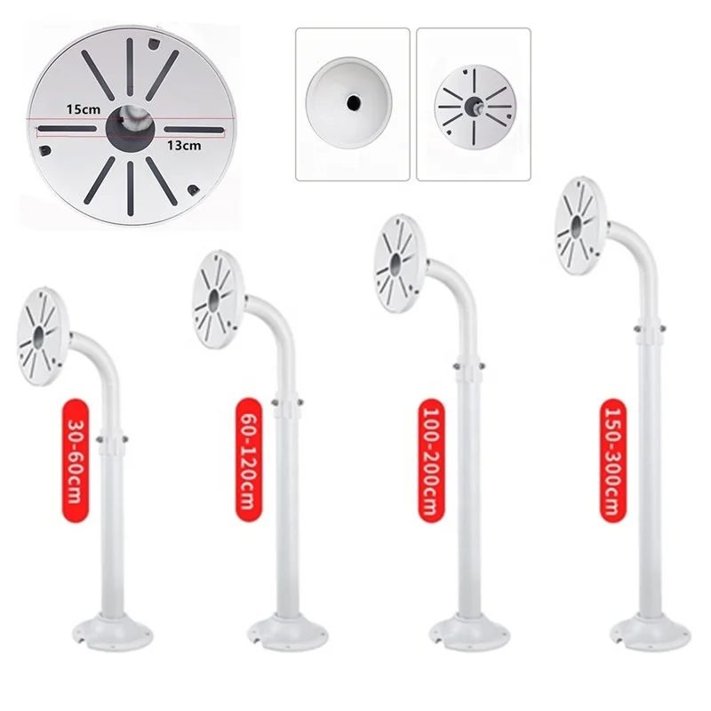 Universal metal Loop Bracket CCTV Security Camera Vertical Pole Mount Bracket with 3 Loops and cctv panel bracket