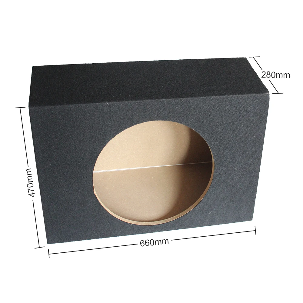 Professional manufacturers mdf wood 4/6/8/12/15/18 inch vehicle empty enclosures car audio subwoofer speaker box
