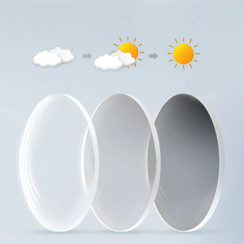 Hot Selling Wholesale Resin 1.56 Photochromic Grey Optical Lenses Glass Trending 2024