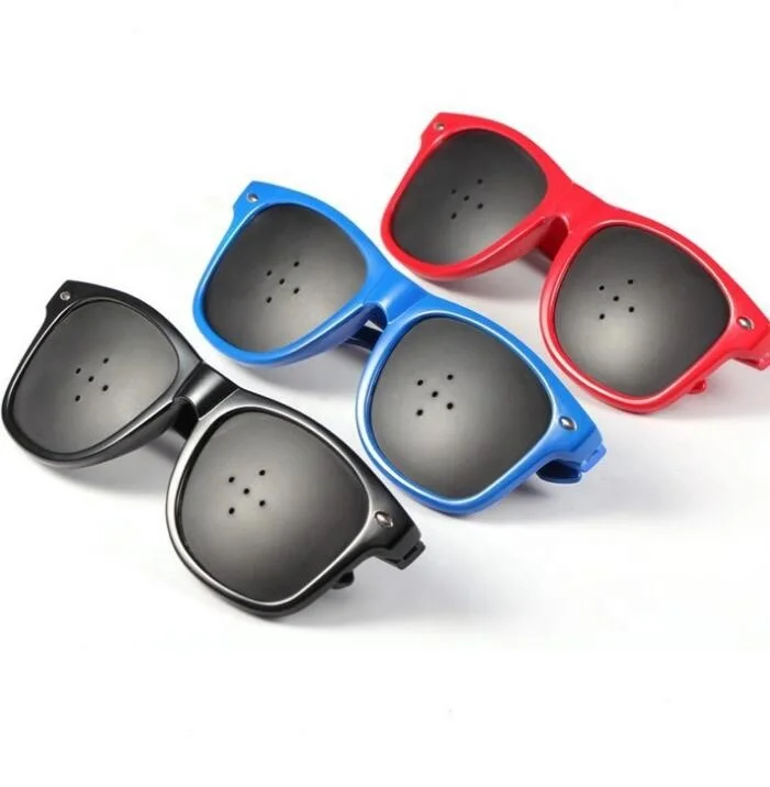 New design 5 Holes Anti Fatigue Eyesight Vision Improve Pinhole Glasses / Pin Hole Sunglasses / Hole glasses