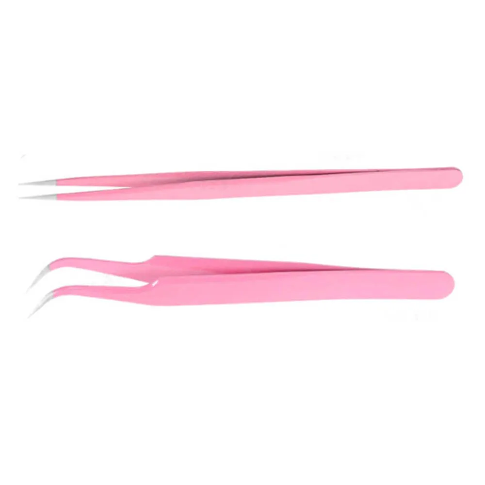 
Private label Professional Stainless Steel lashes tweezers Volume Tweezers light weight eyelash extension tweezers 