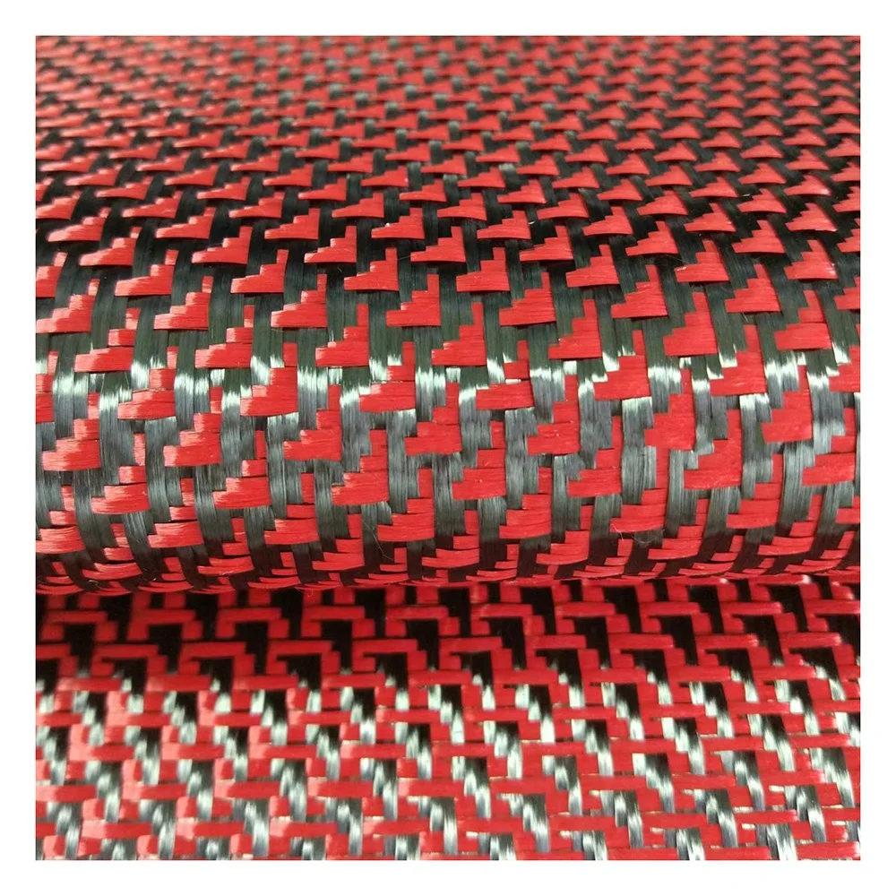 colored aramid fiber hybrid fabric carbon aramid fibre cloth