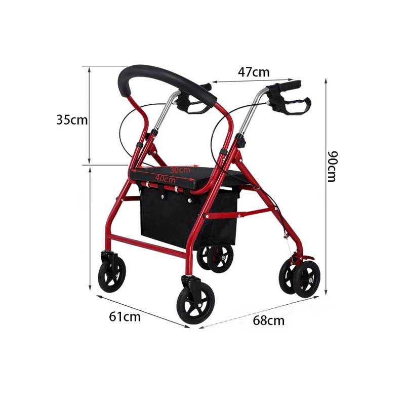 Factory direct foldable upright walkers made in china upright walker elderly 2024 new type cheap walkers for elderly