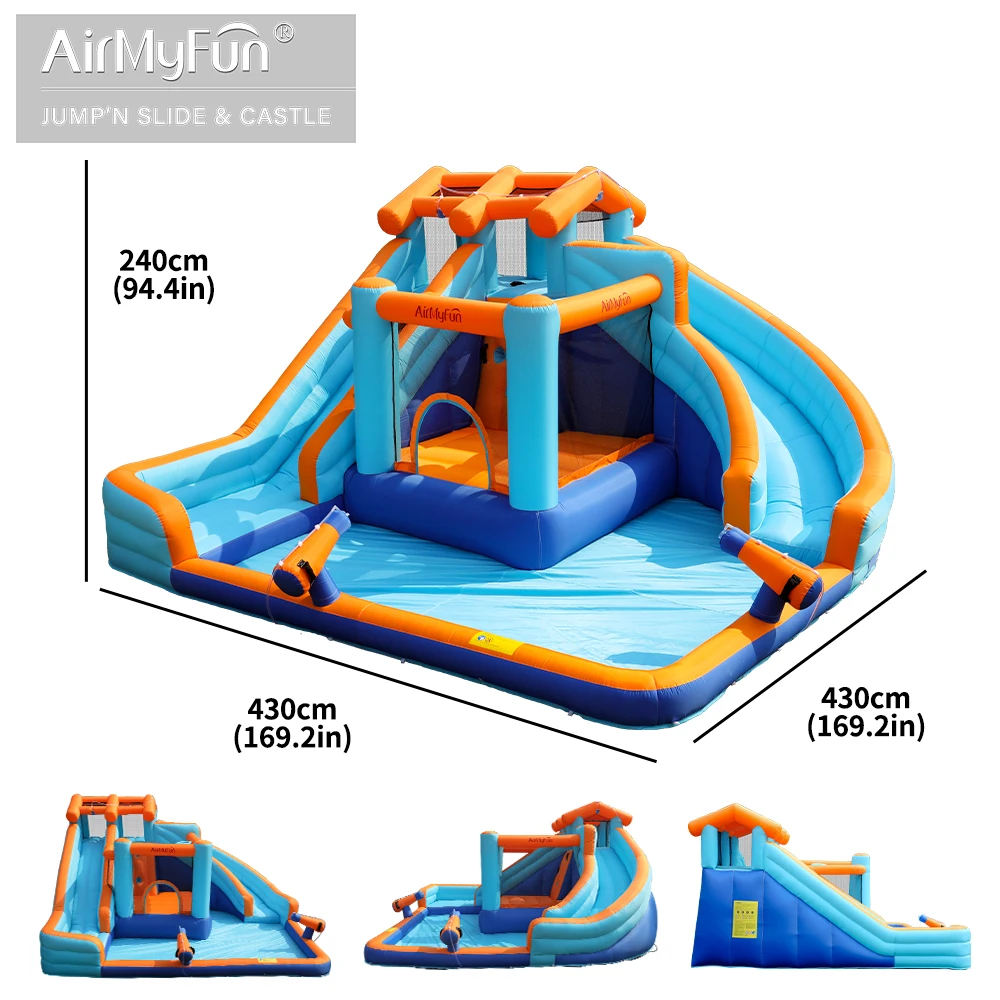 Wholesale Party Bouncy Kids Bouncing Castle Inflatable Bounce House With Ball Pit Water Slide Castle For Party Event