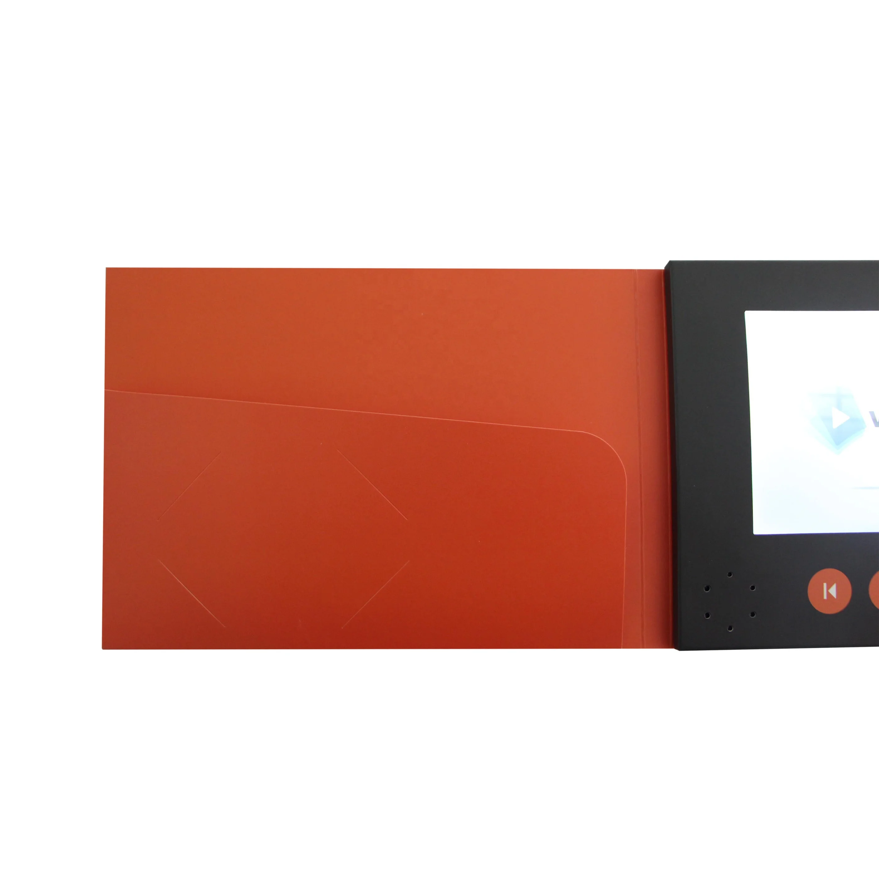 Chinese supplier 7 inch lcd screen digital electronic video card brochure with pocket with good service