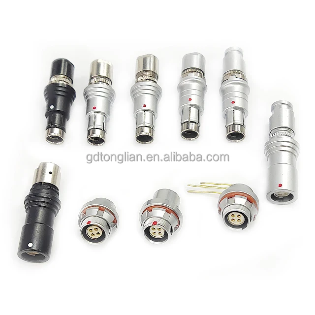 2023 New Style Male Female 12 Pin Waterproof Metal Odu Push Pull Ecu 4 Pin Connector