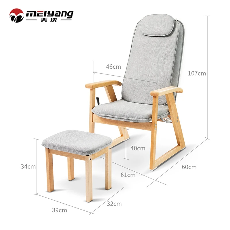  Meiyang oem деревянный складной диван для отдыха 3d массажное кресло с подставкой