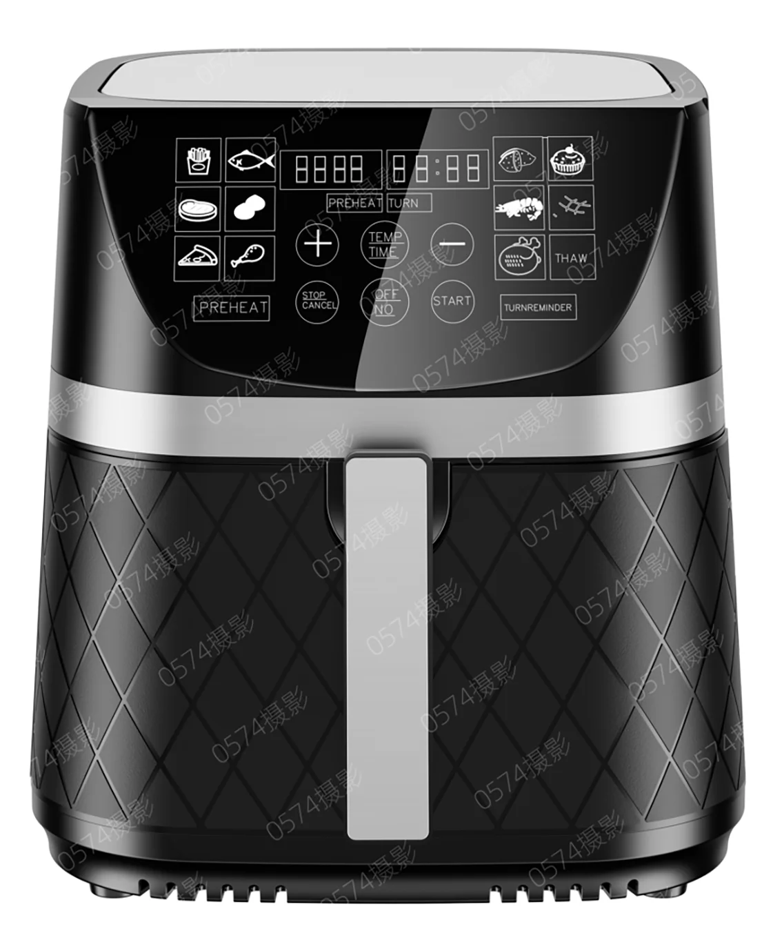 intelligent Timing Digital 1500W Large Visible Deep Oven 8L OEM Air Fryers Without Oil