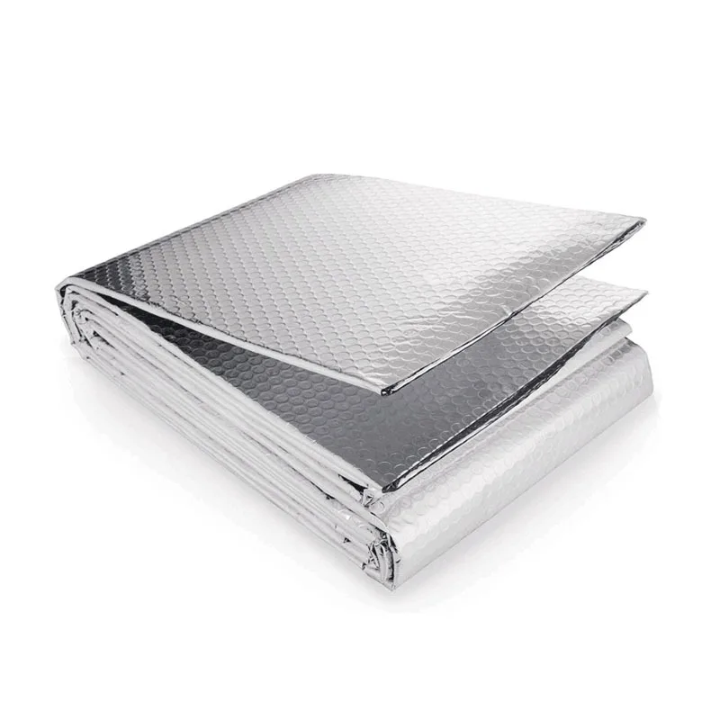 Customized Radiator Insulation Material Aluminum Foil Composite Material RV Sun Protection  Aluminum Film Insulation Blanket