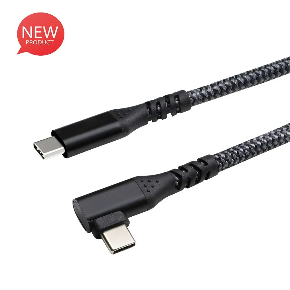 
90 Degree Right Angle 3.3Ft/6Ft/10Ft 10Gbps USB C To USB Cable 3.1 for Android Cable 