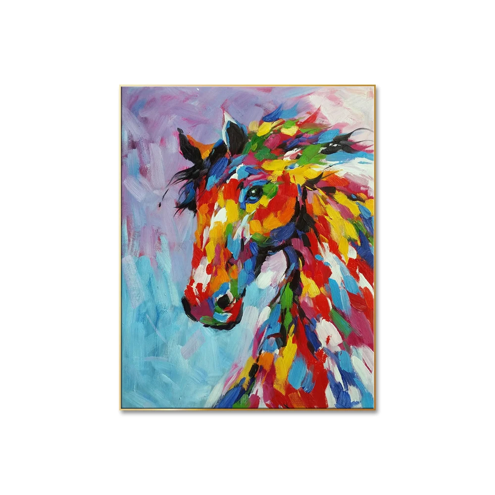 Abstract Horse Painting Paintings And Wall Arts Horses Oil Painting Canvas Wall Art Horses 4