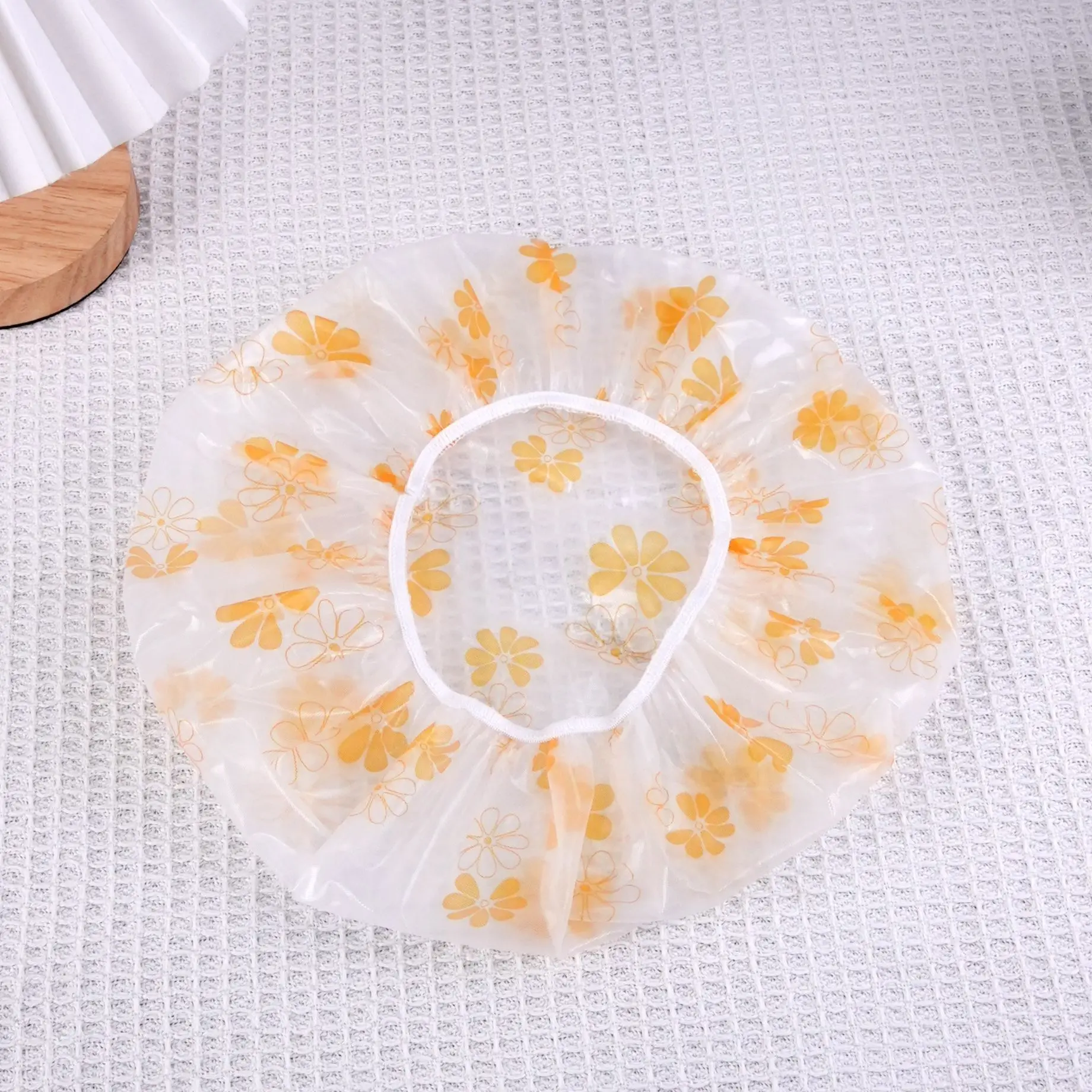 Waterproof Shower Cap Point Bath Hair Cover Elastic Bath Hat Bathing Cap For Women Bathroom Reusable Shower Hat Shower Cap