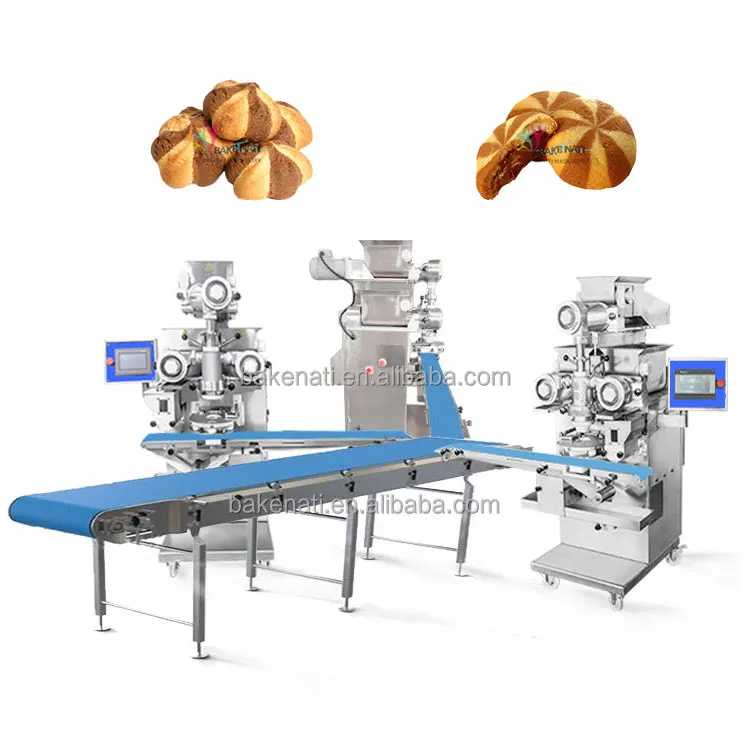 BAKENATI BNT-208A Automatic Double Color Chocolate Filled Biscuit Maker Cookie Machine