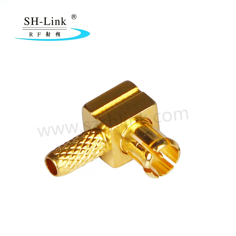 MCX male plug right angle crimp for RG316 RG174 RG188 RF Coax Connector Adapter