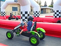 Commercial Customized Inflatable Quad Bikes/Didi Car/Go Karts Track Challenging Inflatable Race Track