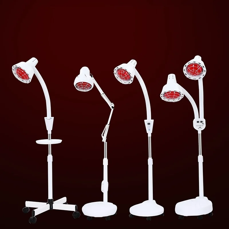 Device Relieve Neck Shoulder Joints Back Pain Muscle Aches Standing for Body Face 275W Red Heat Lamp Near Infrared Light Therapy