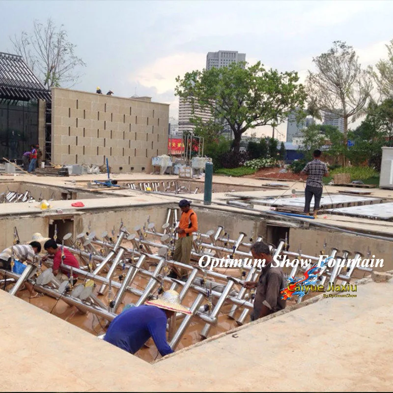 
Malaysia R & F Princess Bay Outdoor Steel Boy Girl Fountain Dry Fountain Water 