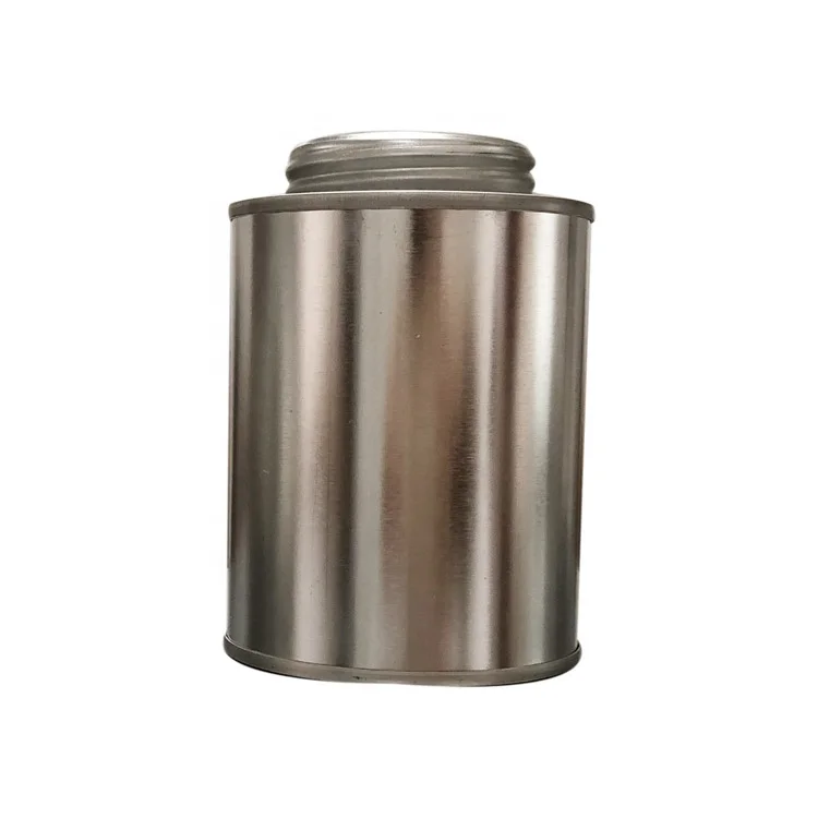 237ml empty screw top metal cans for pvc glue
