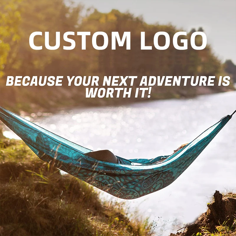 Two person hammock outdoor hiking travel tools foldable camping hammock hanging swings military hammock