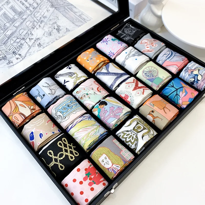 Multifunction Long Ribbon Bandana Women Turban Hair Head Band Wrap Silk Ribbon Scarf Plain Printed christmas headband