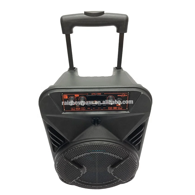 Прямая цена от производителя Kts Gts-1530 тележка открытый беспроводной динамик Bt 8 дюймов басовый караоке-динамик с микрофоном