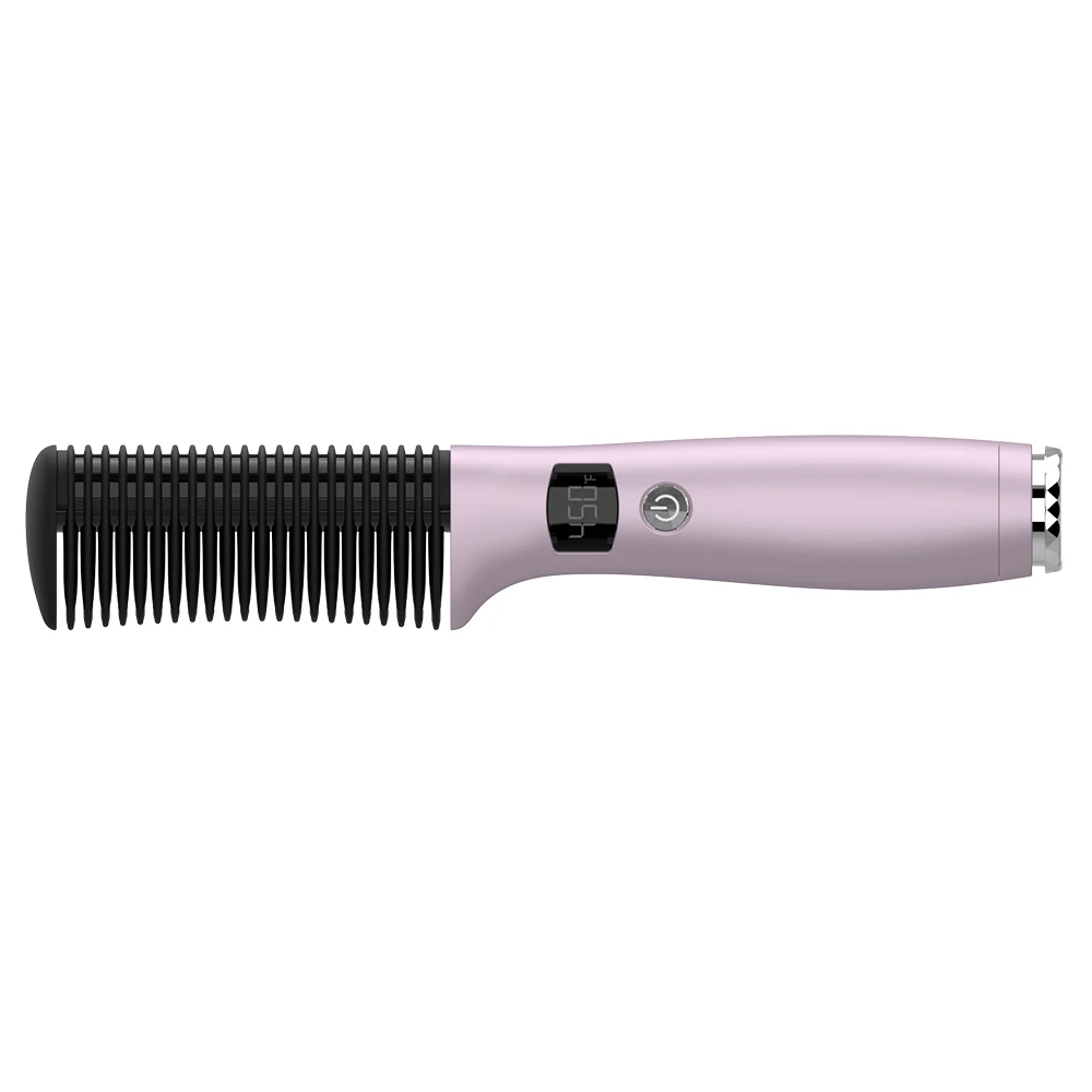 
Vkk New Arrival Professional Hot Comb Hair Straightener Hair Dryer Straightening Brush 