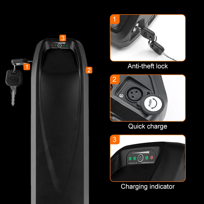 USA Stock Dropshipping 3-5 Days Arrival Lithium ion 500W 750W 1000W Electric Bicycle E Bike 13Ah 48V Ebike Battery