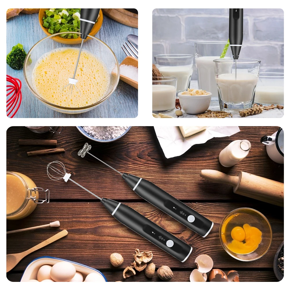 kitchen baking tool rechargeable egg mixer small foamer egg beater electric milk frother