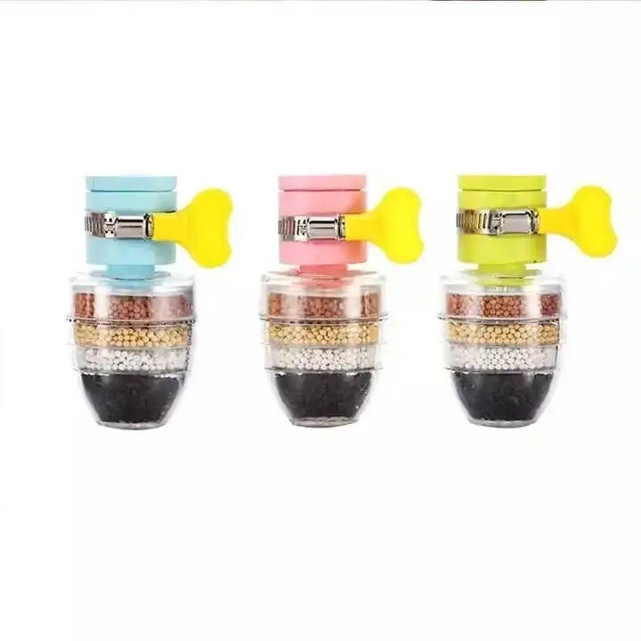 6-Layer Faucet Water Filters No-Leakage Fast Flow Kitchen Faucet Water Filter Fits Standard Faucets