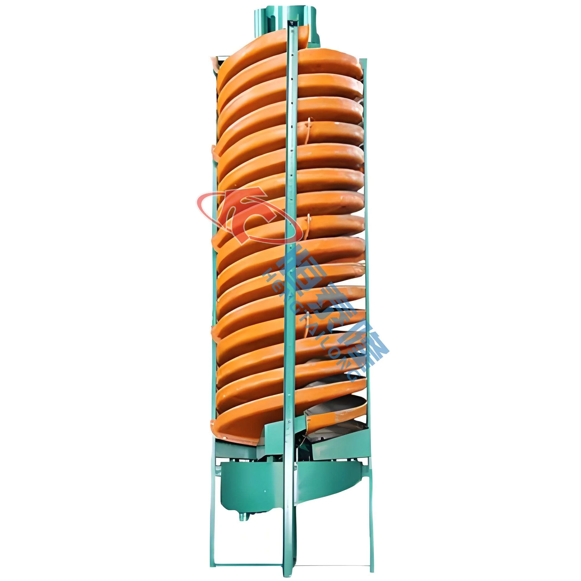 Gold Spiral Chute For Sale Concentrator Gravity Rotary Spiral Chute Chrome Tin Tungsten Ore Spiral Chute
