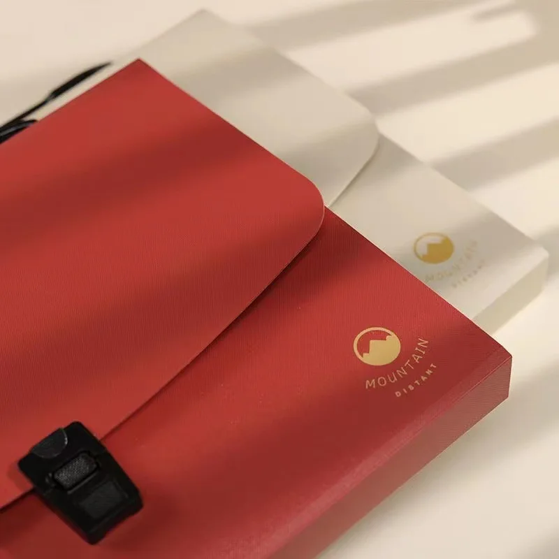 School Office Simple Style Organ Bag Data Test Paper Multiple Colors High-Capacity  Multi Level Folder