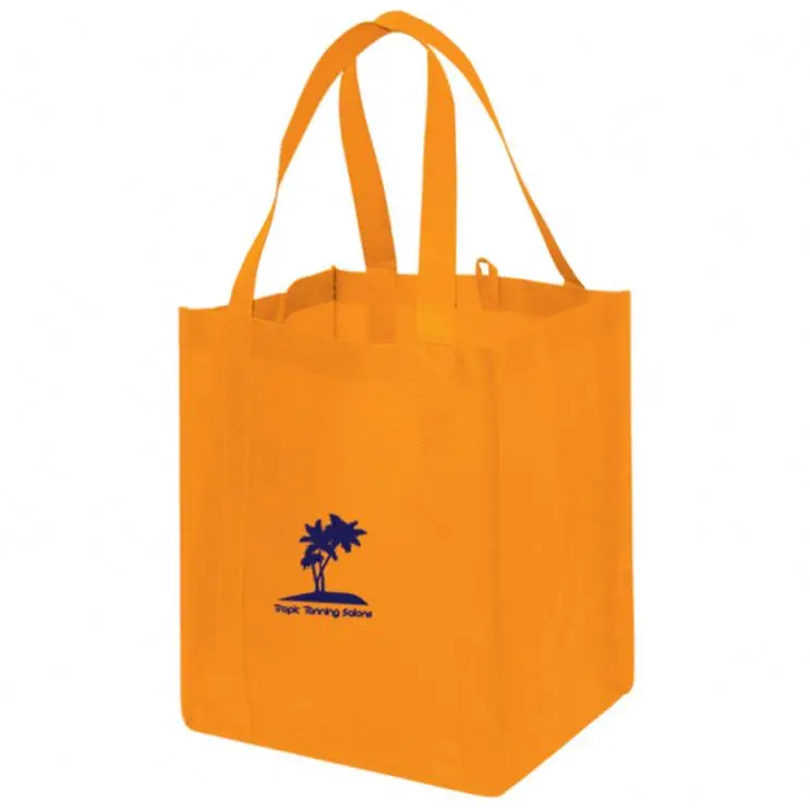 China Biodegradable Shopping Polypropylene Tote Non Woven Bag, Custom Logo Printed Reusable Bag